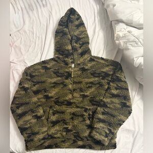 No Boundaries Camo Fleece Half Zip
